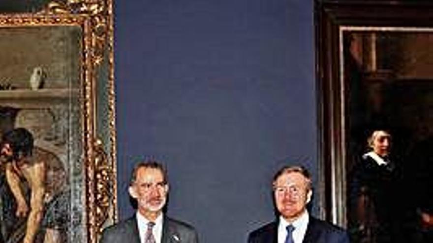 Felipe VI y Guillermo Alejandro, ayer, en Ámsterdam.