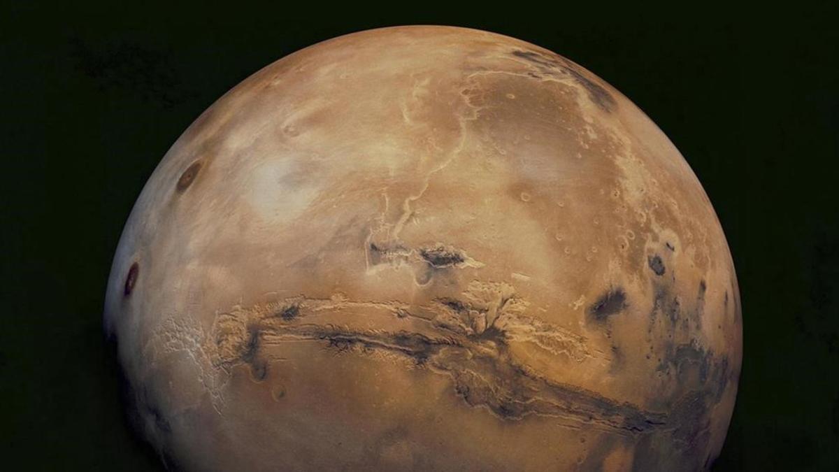 Marte, según la nave 'Viking Orbiter 1'.