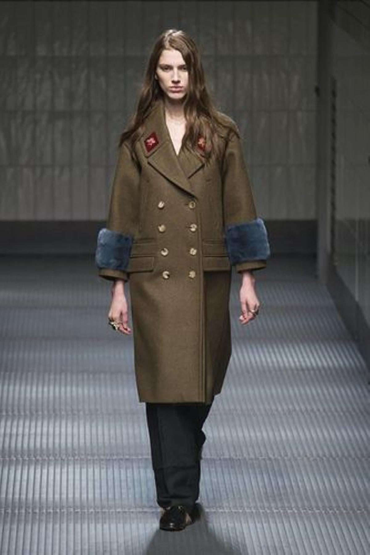 Estilo militar Gucci, otoño 2015