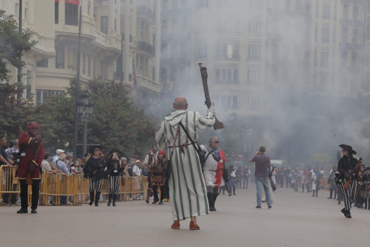 Trabucà en el centro de València