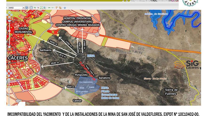 Mateos rechaza modificar el informe urbanístico de la mina de Cáceres porque “sería prevaricar”