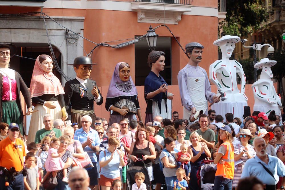 Encuentro de 'gegants' en Palma