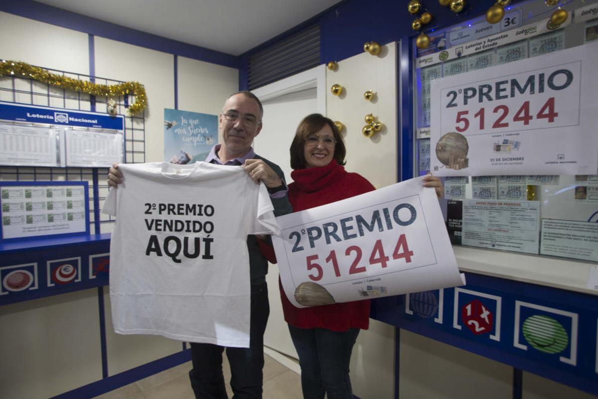 Segundo premio de la Lotería Nacional en Catarroja. Fernando Bustamante