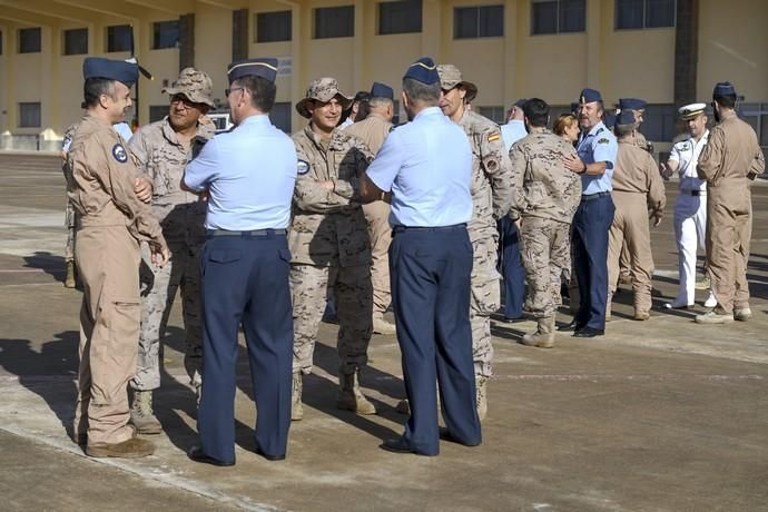 CANARIAS Y ECONOMIA 18-01-2019 BASE AEREA DE GANDO. TELDE-INGENIO. Ejército del Aire. Bienvenida del escuadrón del 10ª contingente del destacamento rappa en Sigonella.  FOTOS: JUAN CASTRO