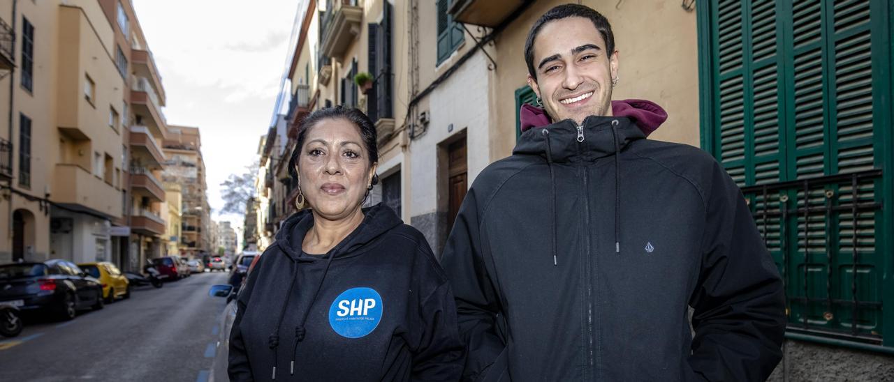 Micaela Moreno y Climent Tortella, del Sindicat d'Habitatge de Palma.