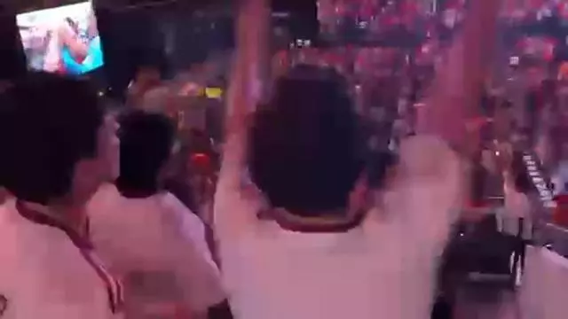 Así ha sido la celebración del gol de Ferran Torres en el Roig Arena