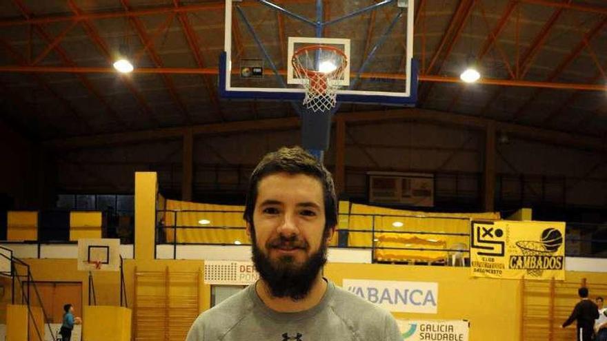 Brantley Osborne, en la cancha de O Pombal. // Iñaki Abella