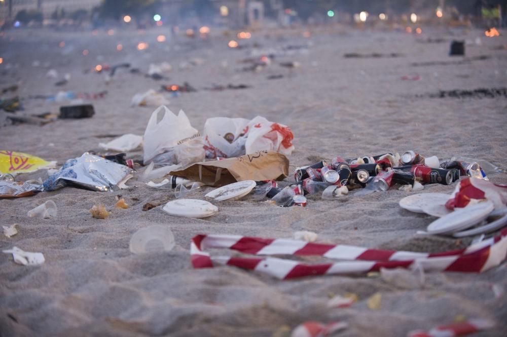 Así transcurrió la noche y amanecieron las playas