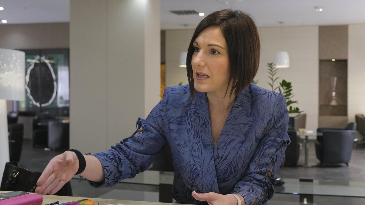 Oihane Agirregoitia, europarlamentaria EAJ-PNV, en Las Palmas de Gran Canaria.