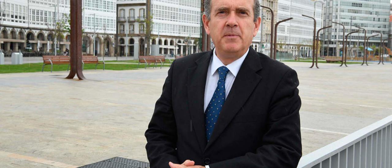 Enrique Losada, presidente de la Autoridad Portuaria de A Coruña // Víctor Echave