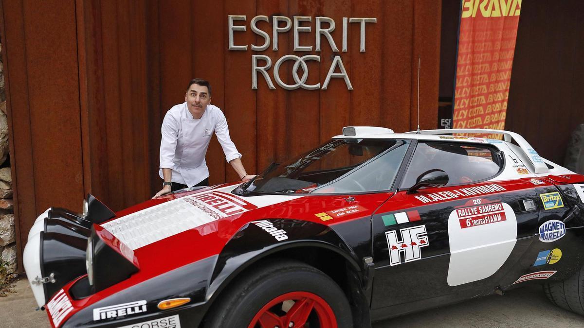 Jordi Roca ahir, en la presentació del ral·li Costa Brava al restaurant Esperit Roca.