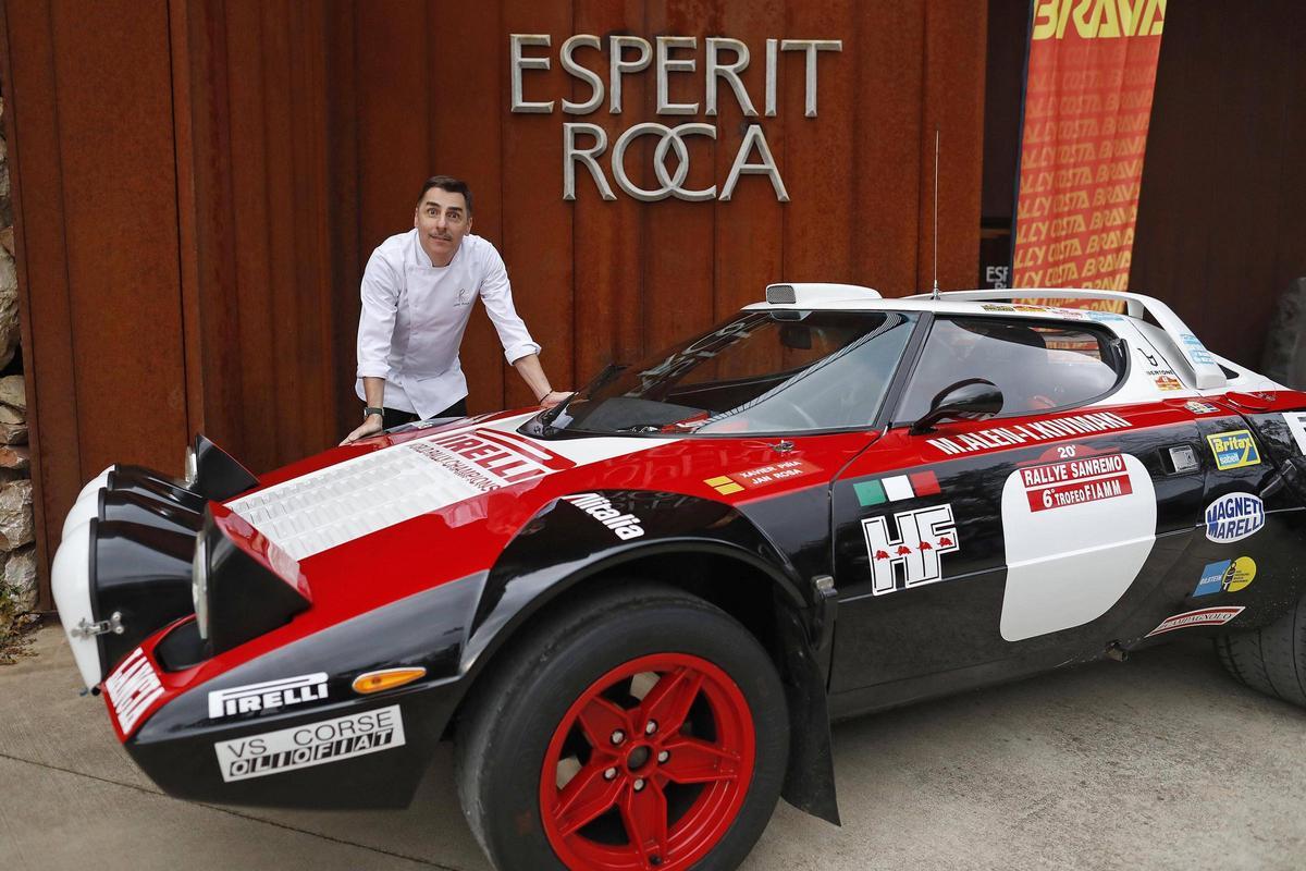 Jordi Roca ahir, en la presentació del ral·li Costa Brava al restaurant Esperit Roca.