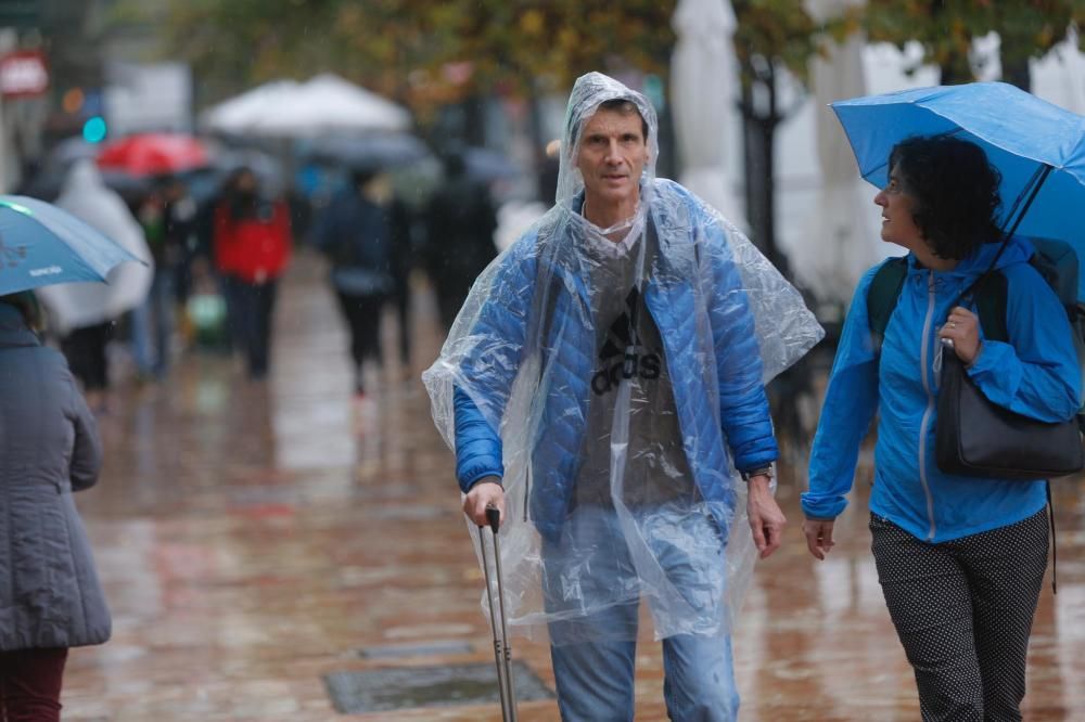 Fuertes lluvias en València