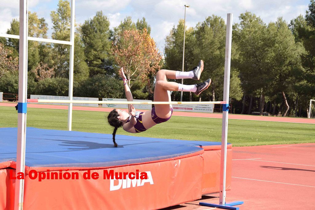 Regional absoluto y sub-23 de atletismo en Lorca (I)