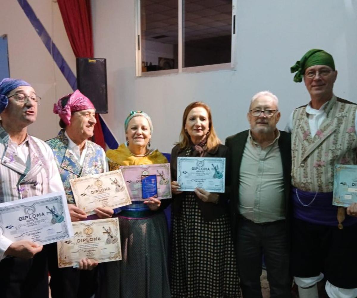 Inés, Cristina, Pablo y Hugo de Estilos D’Épila en Pinsoro.