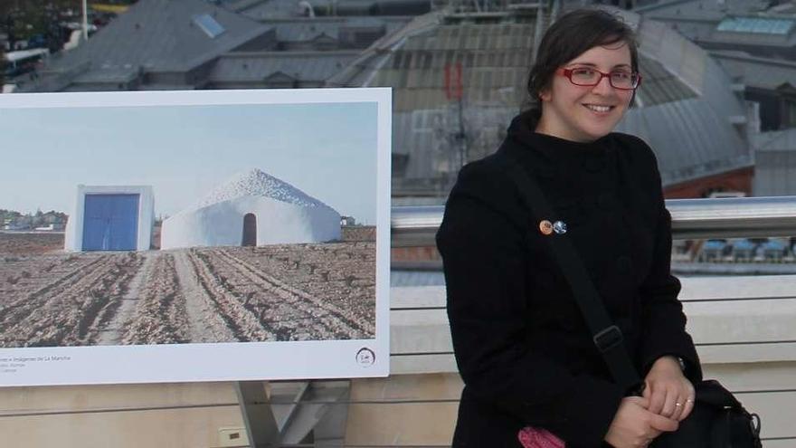 Paula Barros en la terraza del Círculo de Bellas Artes de Madrid. // FdV