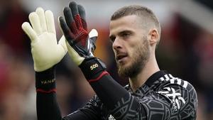 De Gea, en un partido con el Manchester United.