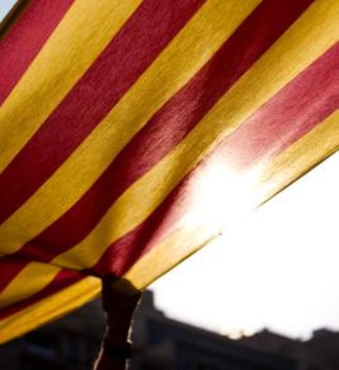 Una bandera catalana.