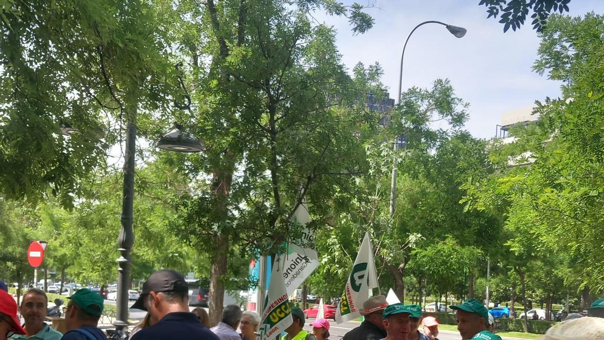 Protesta de la Unió hoy en Madrid