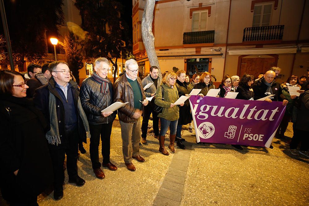 Unas 300 personas se manifiestan en Ibiza y Formentera en apoyo a las feministas andaluzas