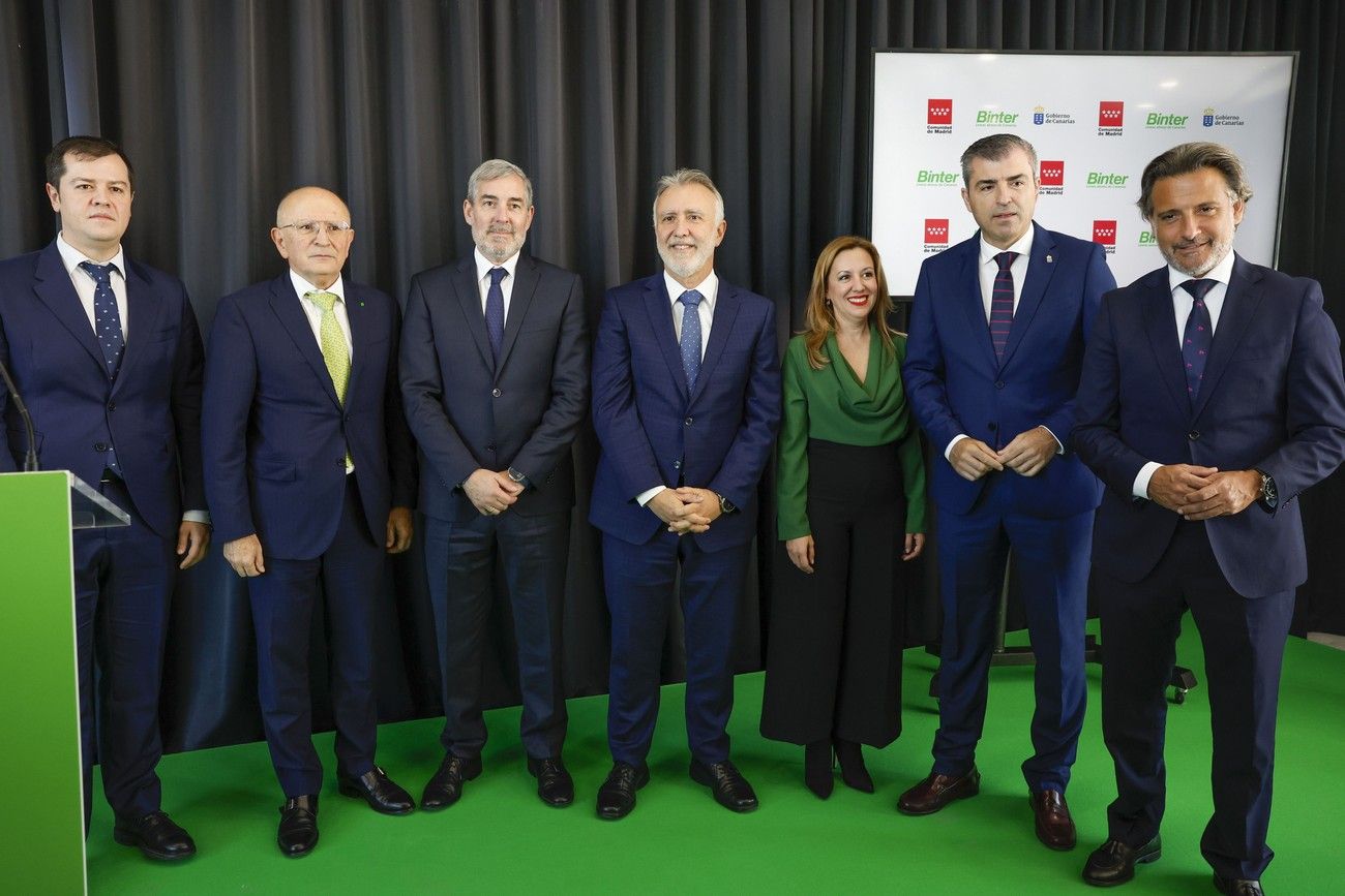 Presentación de la nueva ruta de Binter entre Canarias y Madrid