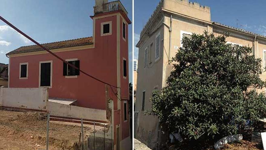 A la izquierda, solar situado en la calle Mas 39, donde construirÃ¡ dos casas con piscina y jacuzzi. A la derecha, Villa en Mas 36, con licencia de derribo y donde prevÃ© cinco viviendas.