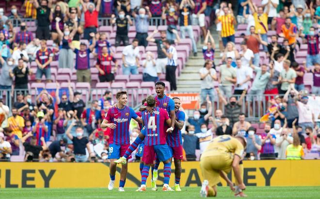 Las mejores imágenes del Barça - Levante: Ansu Fati, Depay, de Jong, Gavi, Nico...