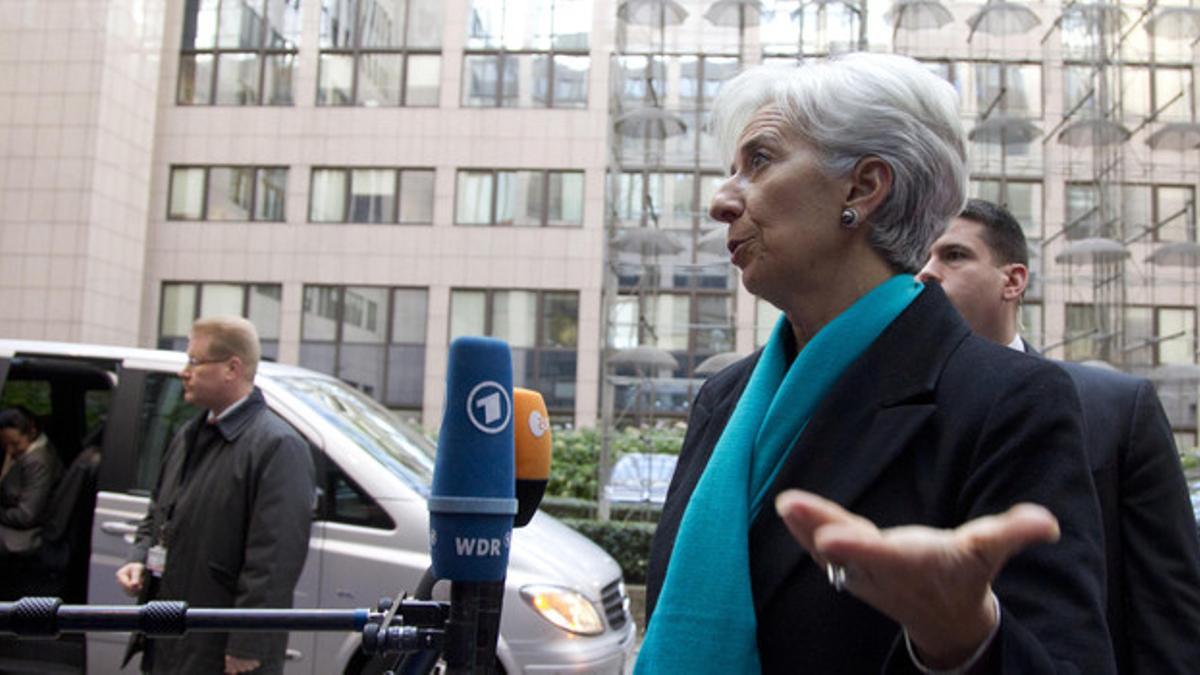 La directora gerente del FMI, Christine Lagarde, el pasado lunes.