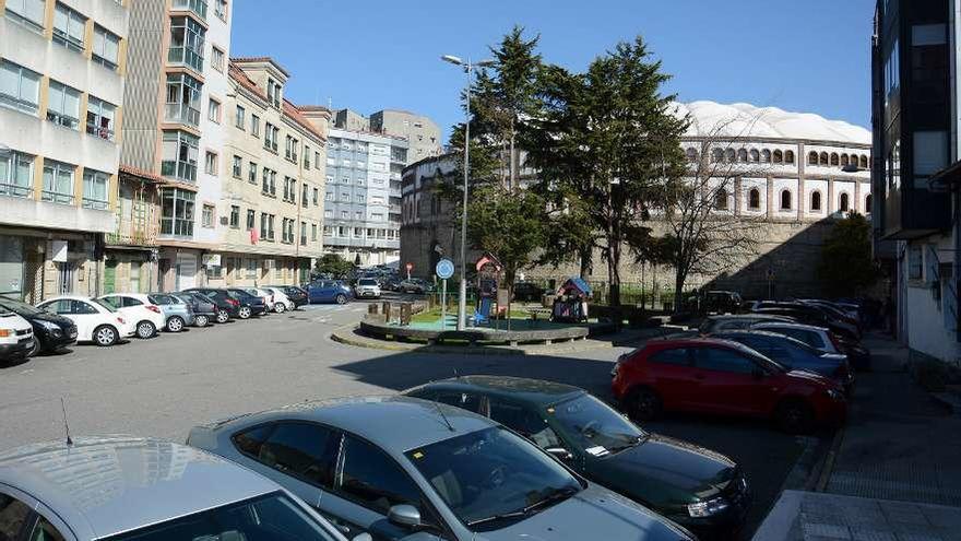 Plaza de Campo da Torre en el barrio de San Roque. // G. Santos