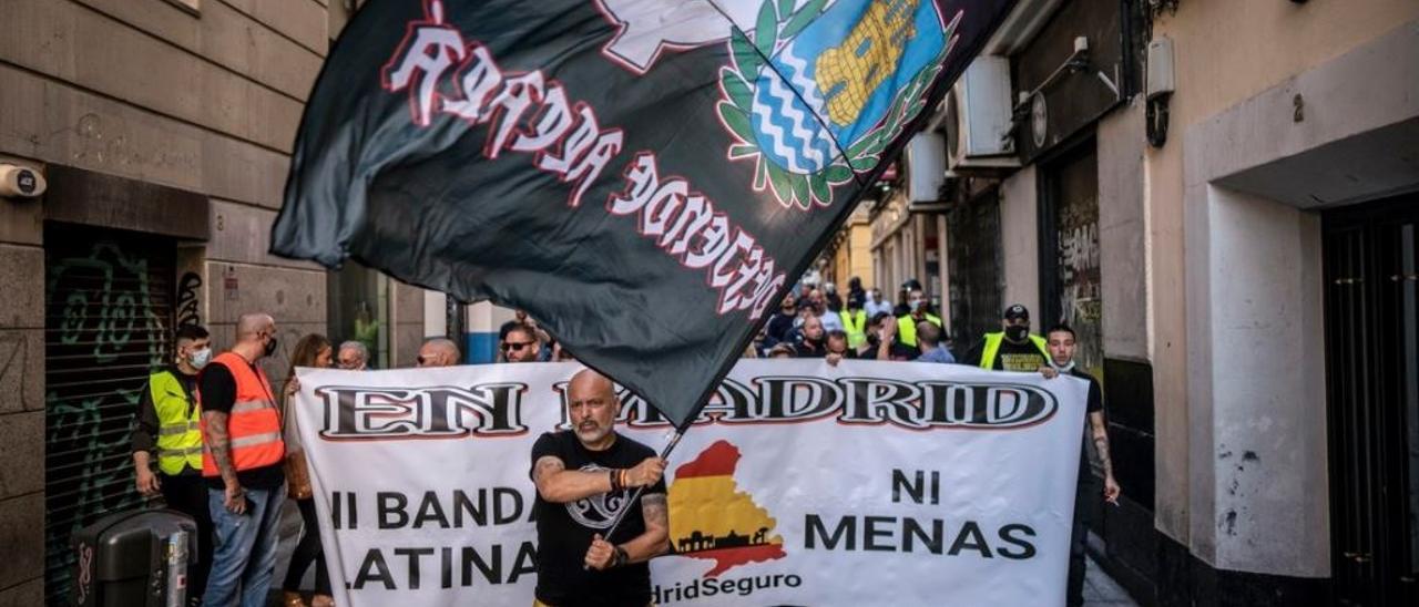 Una manifestación neonazi en Madrid.