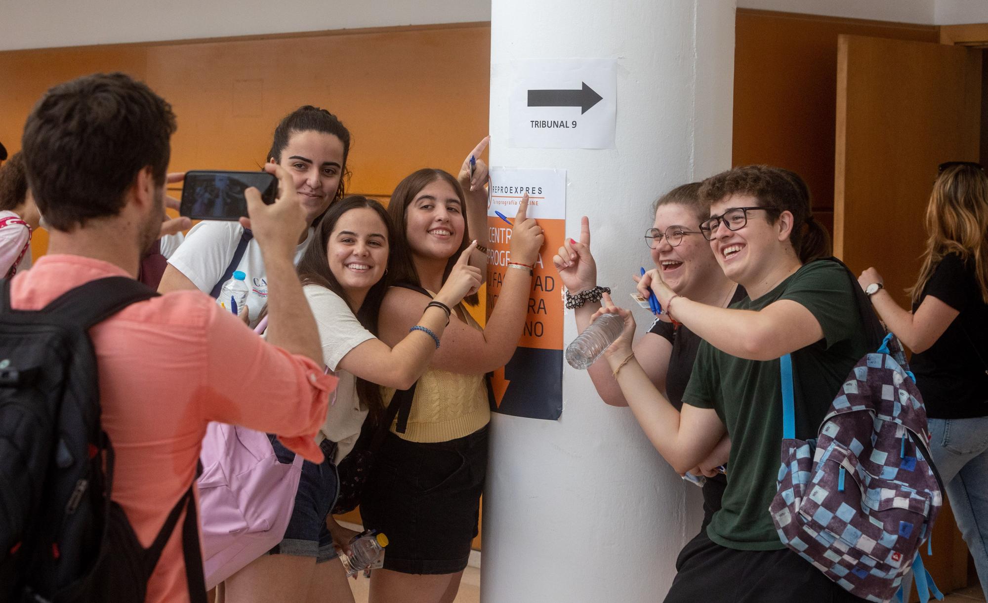 Primer día de Selectividad en la Universidad de Alicante