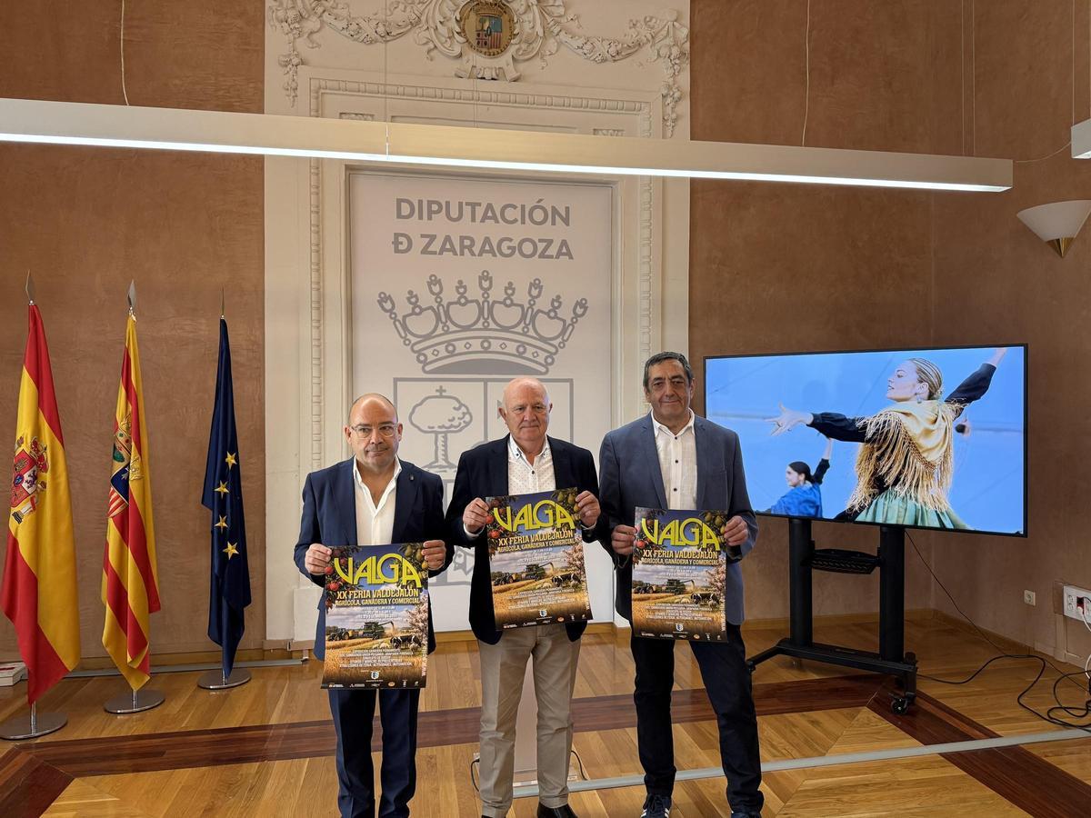 Momento de la presentación de la Feria Valga de Épila.