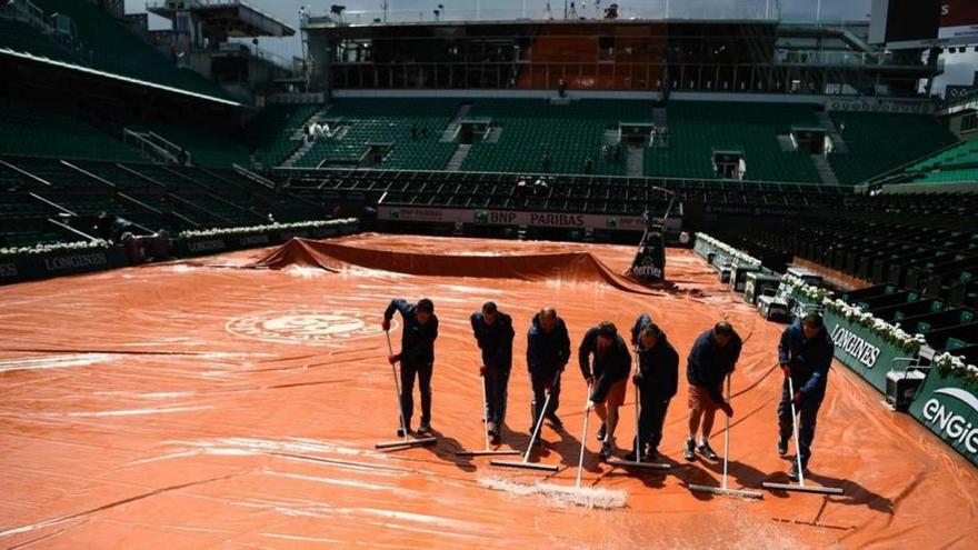 El mal tiempo amenaza la jornada en Roland Garros