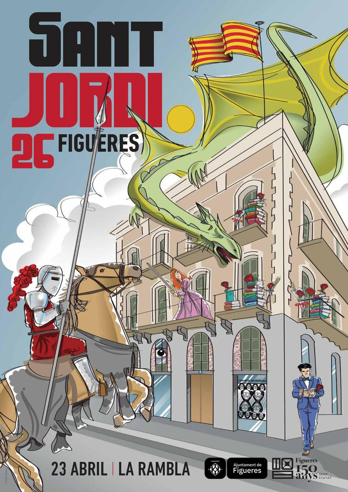 Cartell Sant Jordi Figueres 2026.