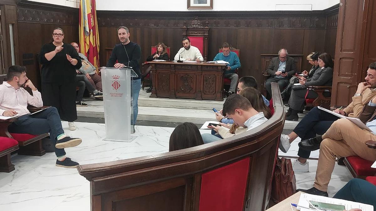 El edil Javier Raro en un pleno