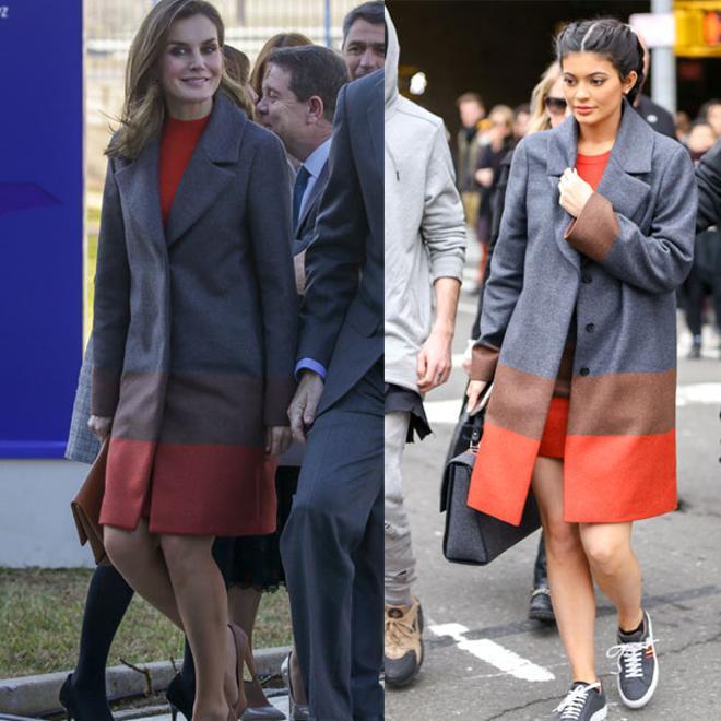 Letizia Ortiz y Kylie Jenner con el mismo look de Hugo Boss