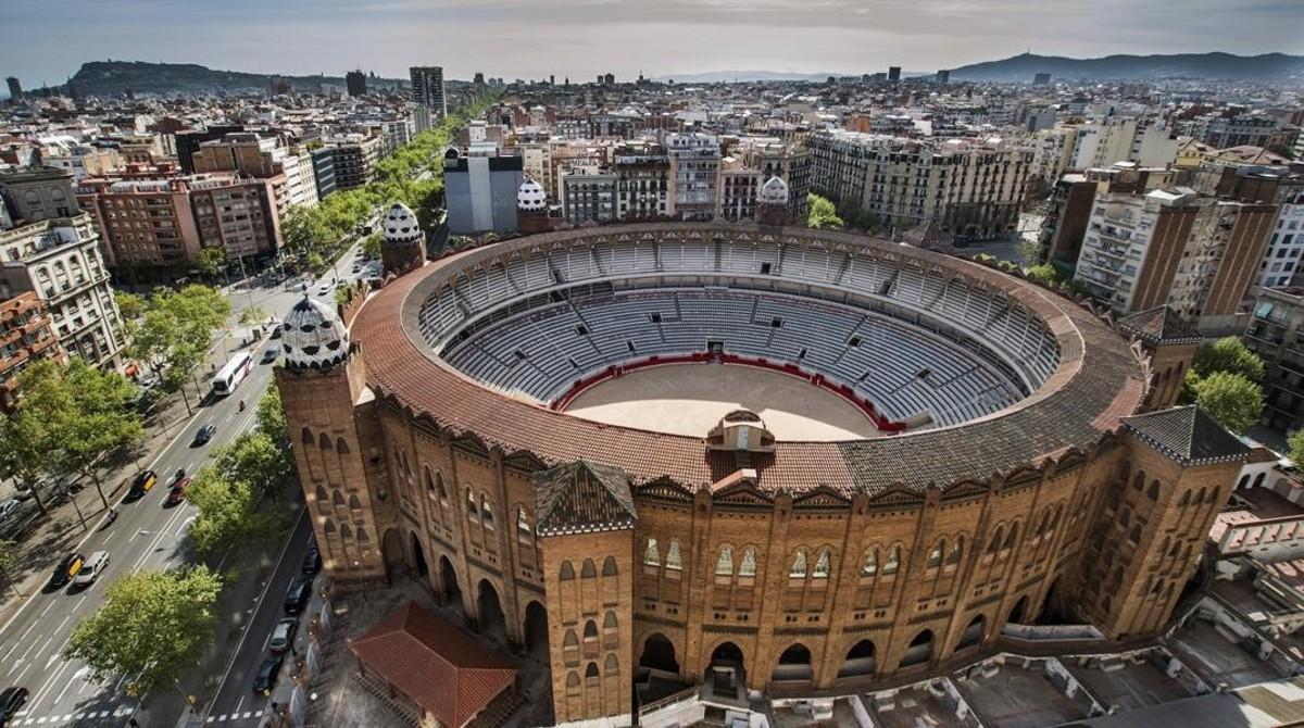 La plaza de toros Monumental de Barcelona.