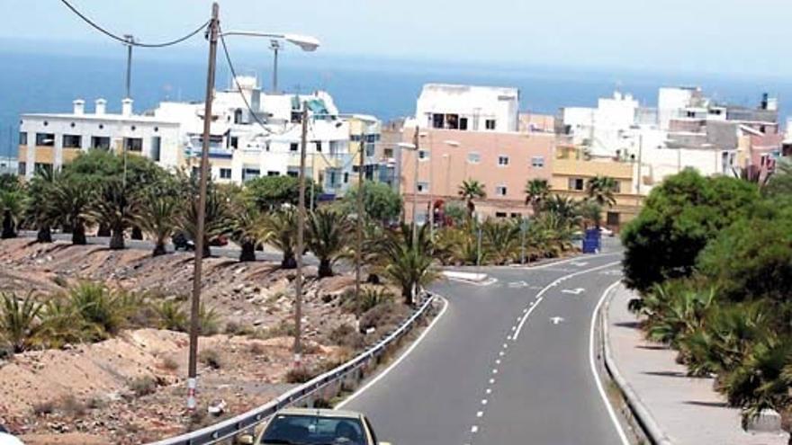 Entrada al barrio de Las Coloradas, en Las Palmas de Gran Canaria.