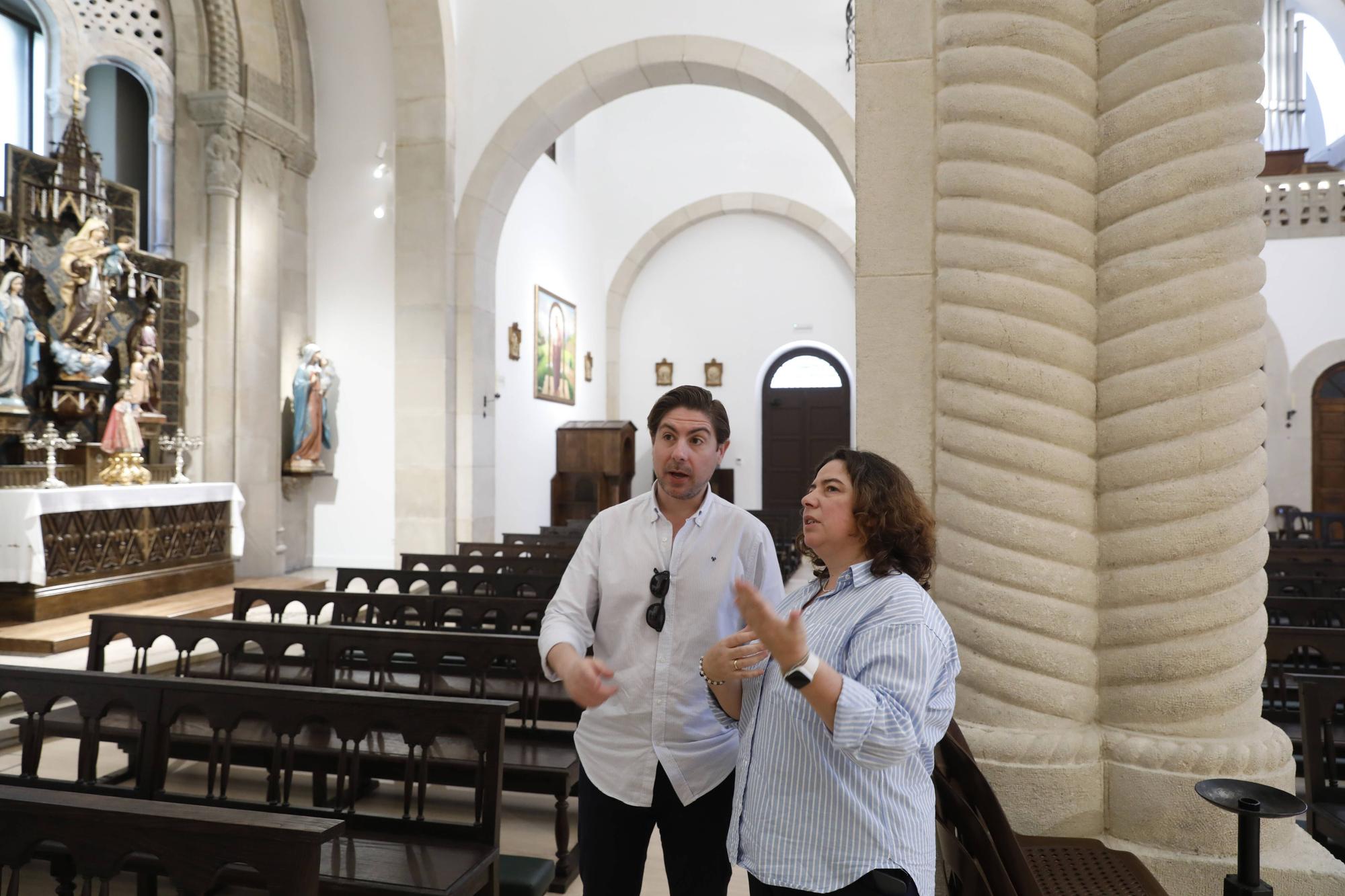 En imágenes: así ha quedado la reforma de la iglesia de San Julián de Somió