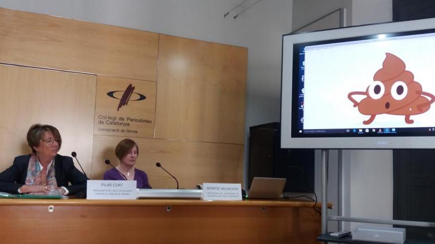 Pilar Cort i Montse Salvachúa de l&#039;AEEC, presentat les accions divulgatives a l&#039;entitat