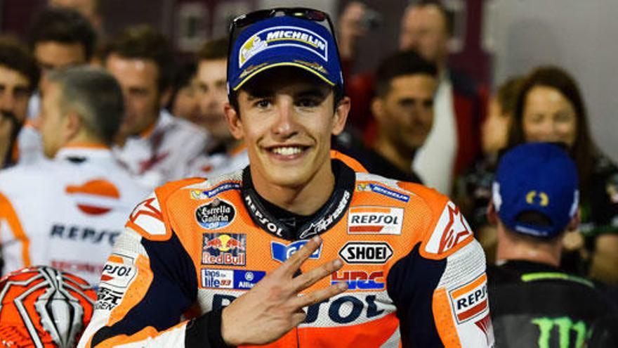 Márquez tras ganar el tercer lugar en el Gran Premio de Qatar