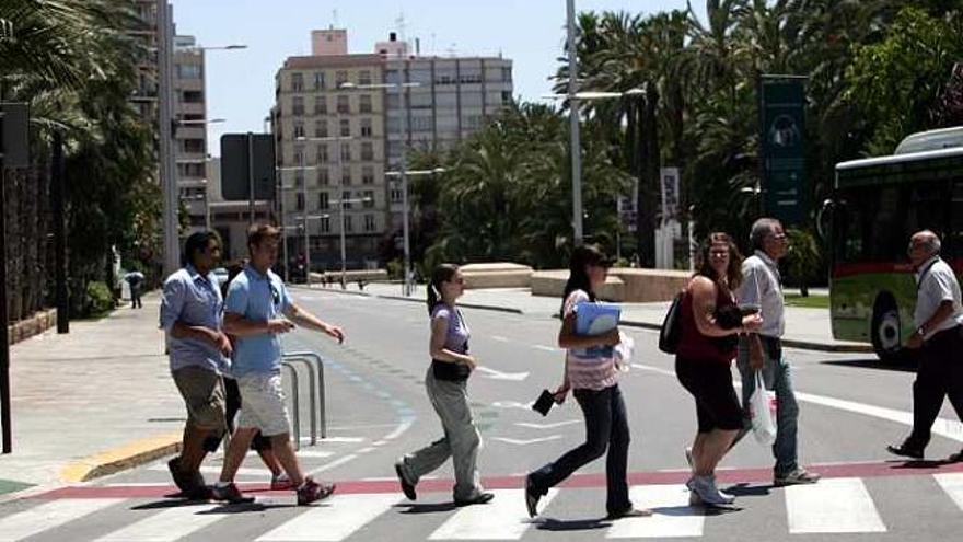 Una vista del paseo de la Estación de Elche.