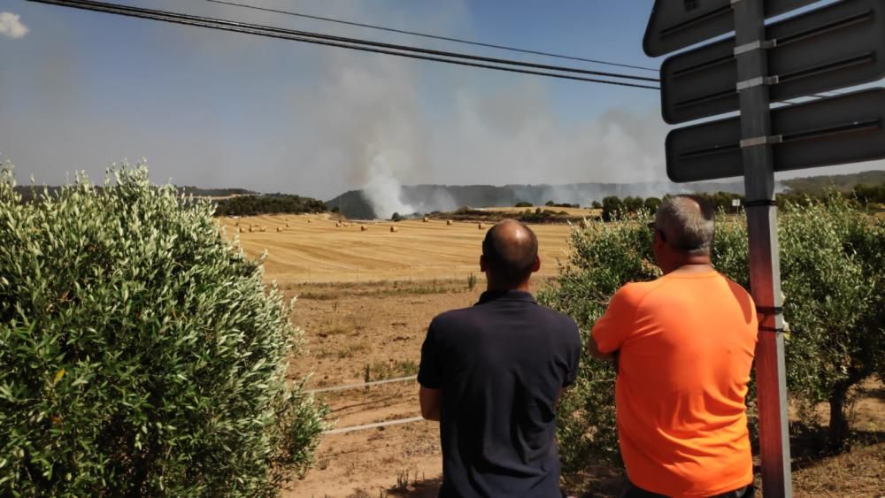 Incendi a Rajadell.