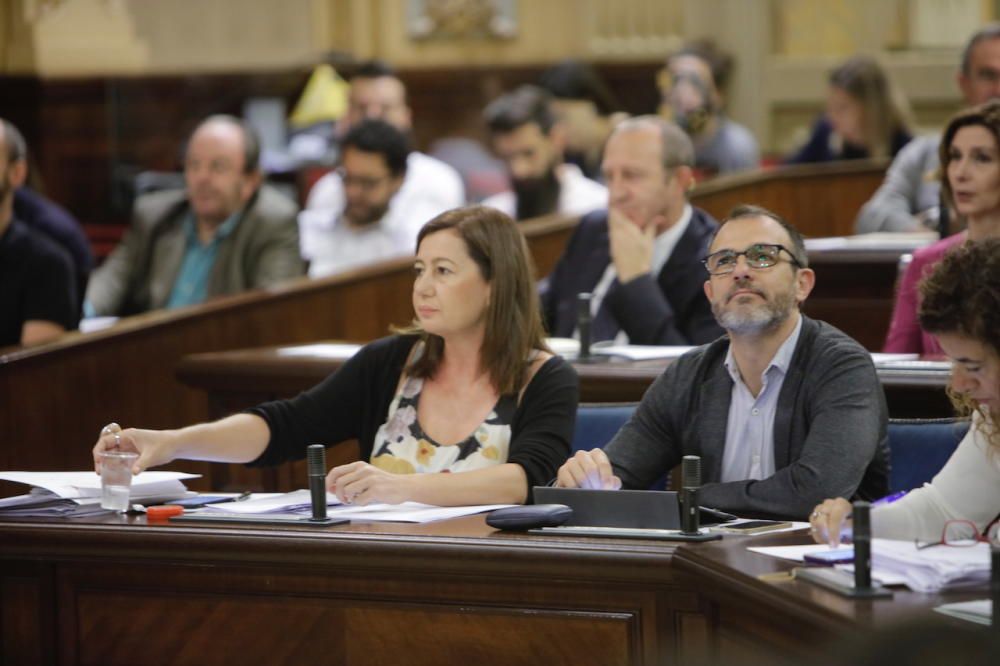 Segunda sesión del debate de política general en el Parlament de les Illes Balears