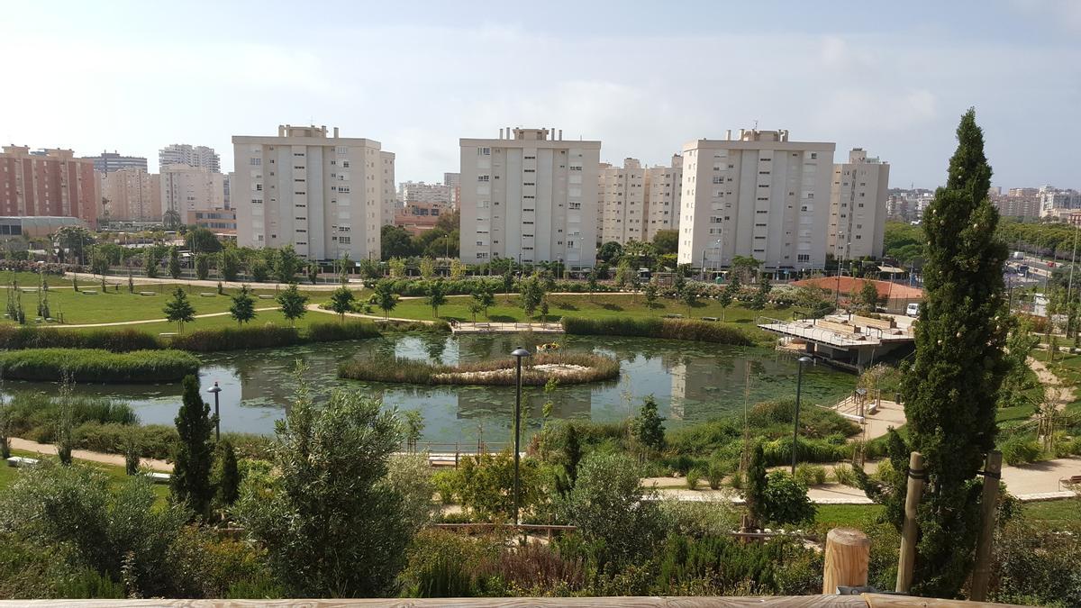 Parque de inundación La Marjal, situado a escasa distancia de la Playa de San Juan.