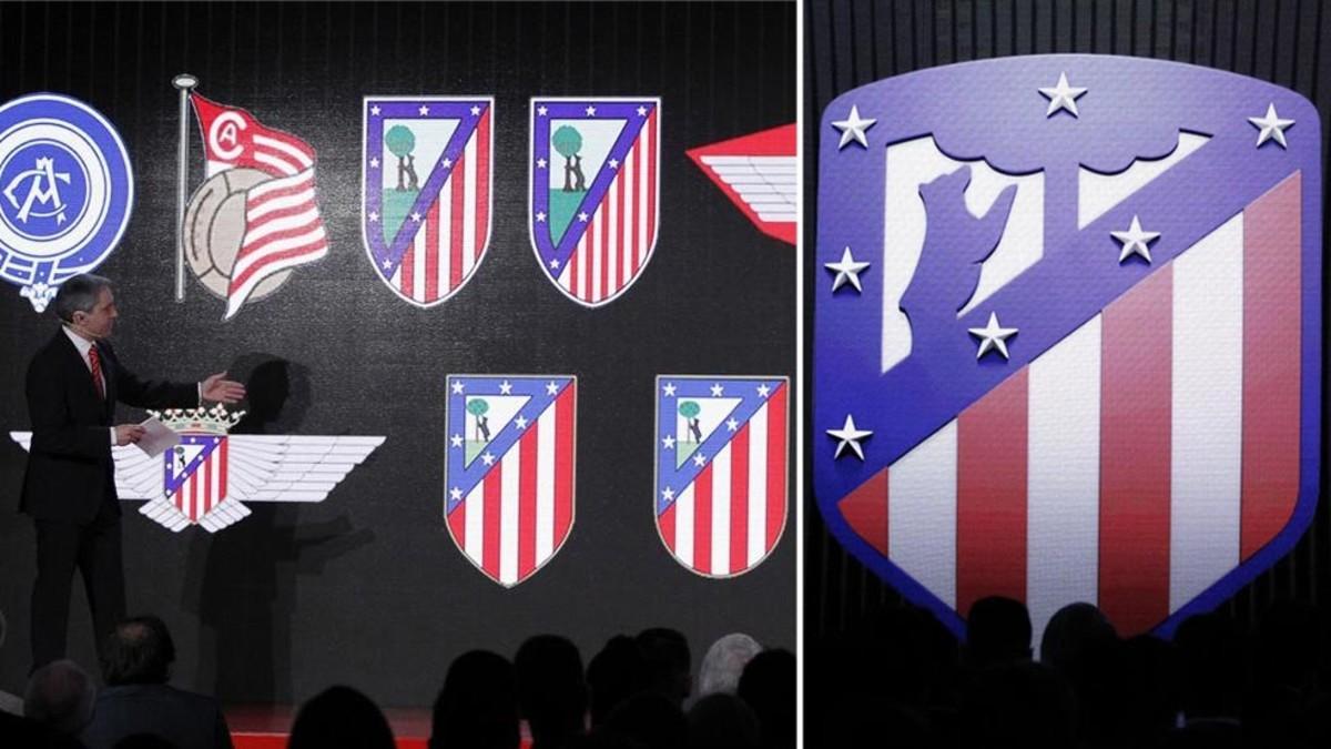 Esta ha sido la evolución de los escudos del Atlético