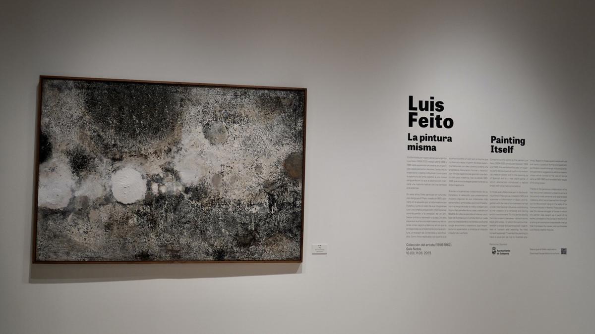 La pintura más íntima y personal de Luis Feito, en la nueva exposición temporal del Museo Carmen Thyssen