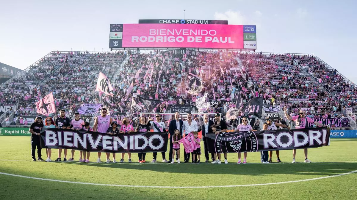 Rodrigo de Paul fue presentado como una estrella en Inter Miami