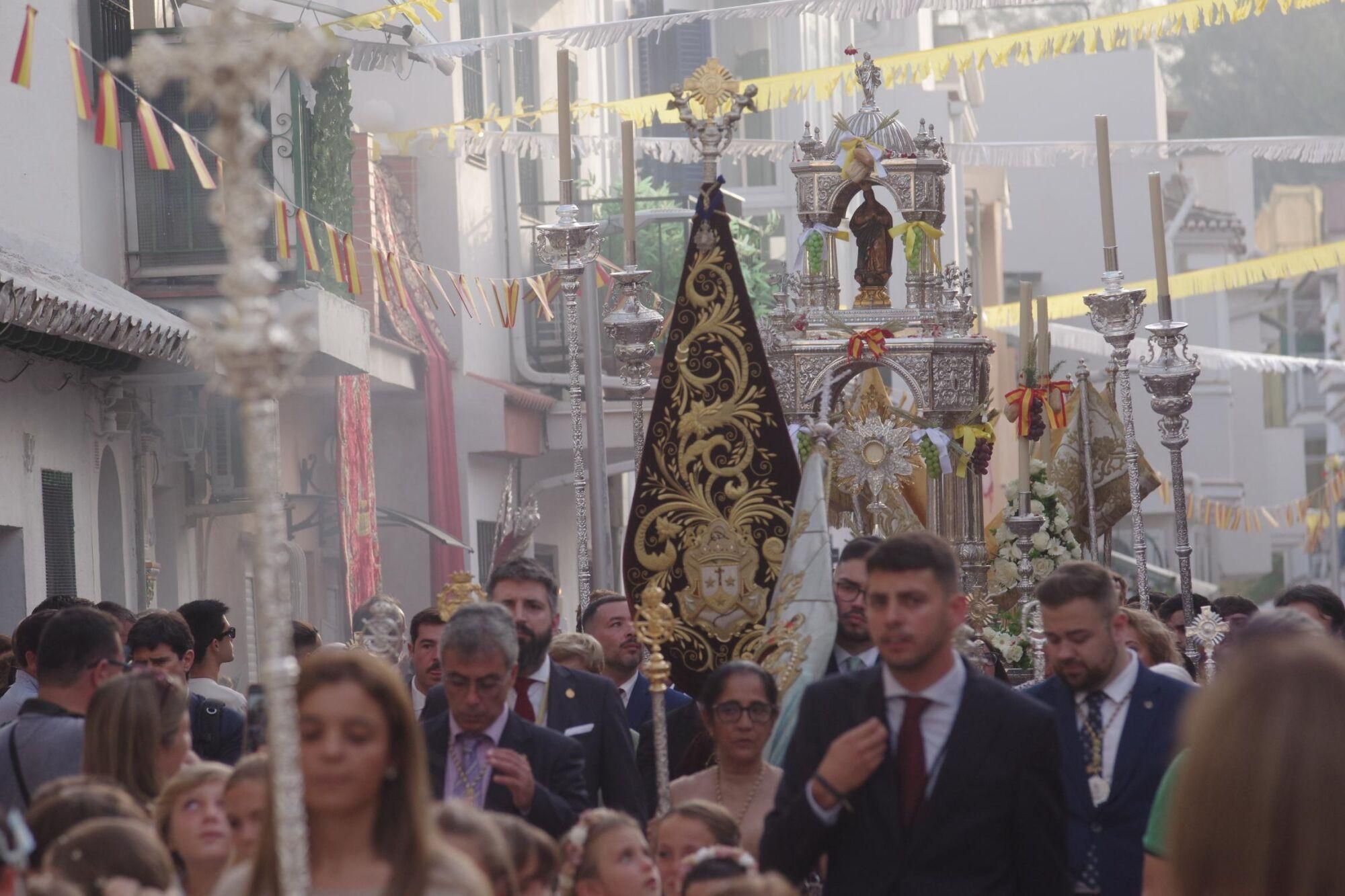 Imágenes de la procesión del Corpus, en Pedregalejo