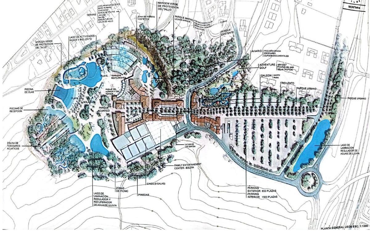 Un parque acuático planificado en la zona de Ca n'Aimeric de Castelldefels.